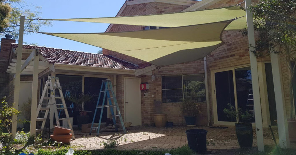 beers under shade sail