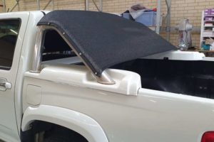 Ute pet shade tonneau cover.