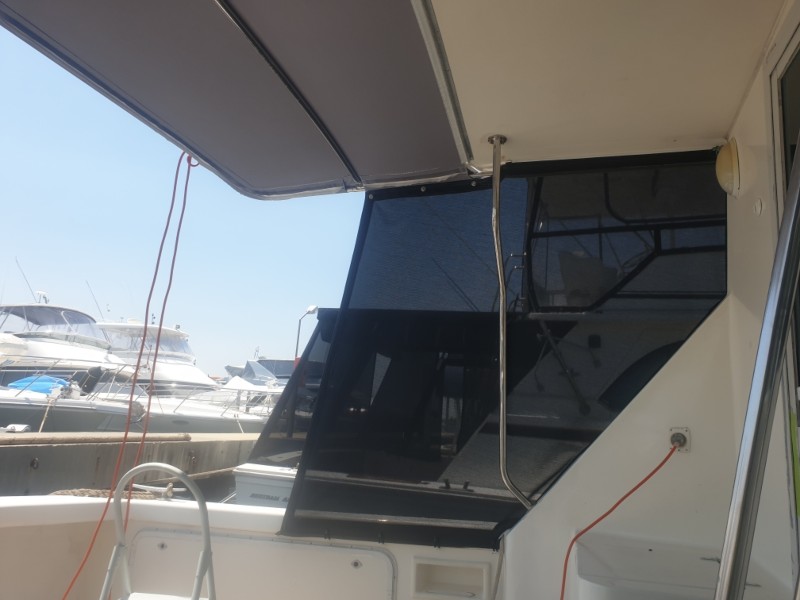 Marine panel fabric on boat in Fremantle.