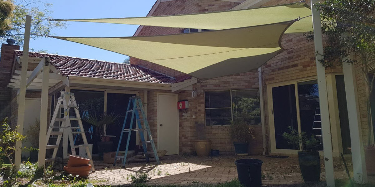 beers under shade sail