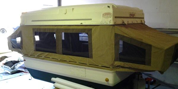 Caravan and camper trailer fabric repairs Perth, Western Australia.